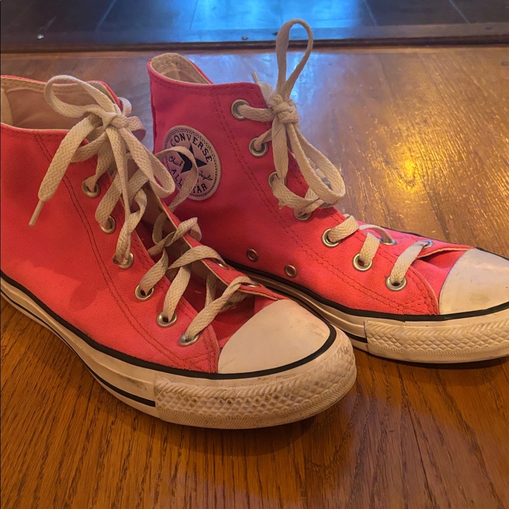 Converse Pink High-Top Sneakers